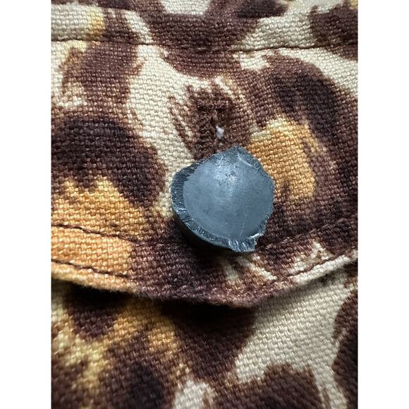 Kate Spade Panthera Canvas Midi Skirt 6 Pockets Linen Cotton Leopard Print $228 - Picture 14 of 14